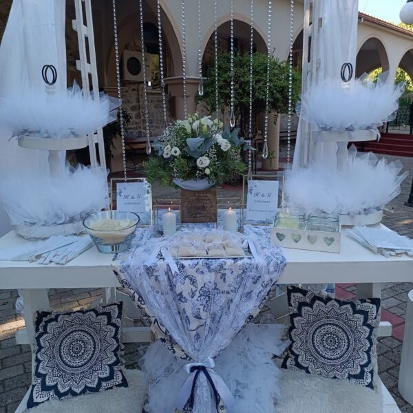 ΔΙΑΚΟΣΜΗΣΗ ΓΑΜΟΥ BLUE WHITE ELEGANCE